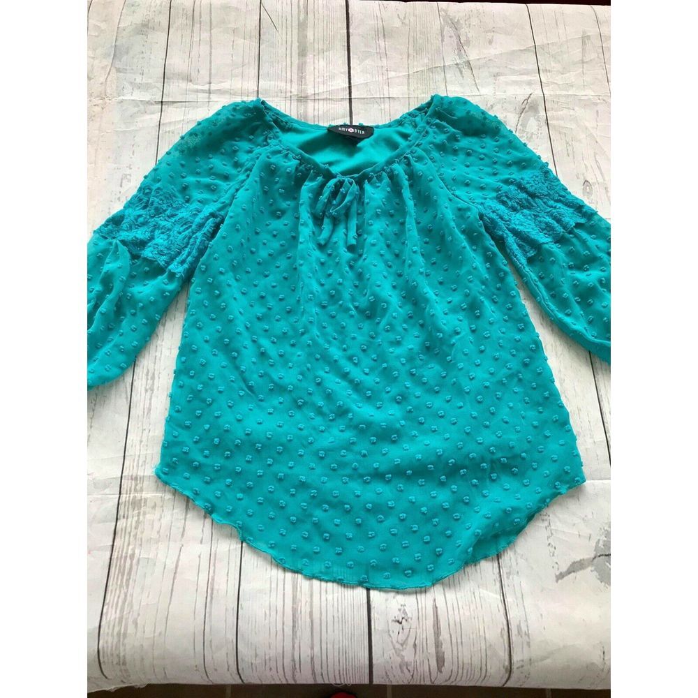 Amy Byer Girls 3/4 Sleeve Top Small